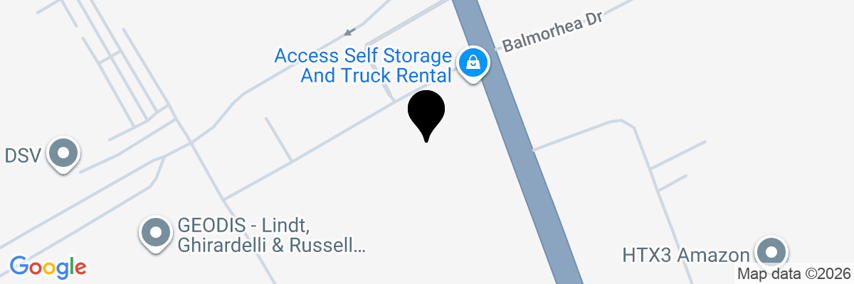 Map showing facility locations
