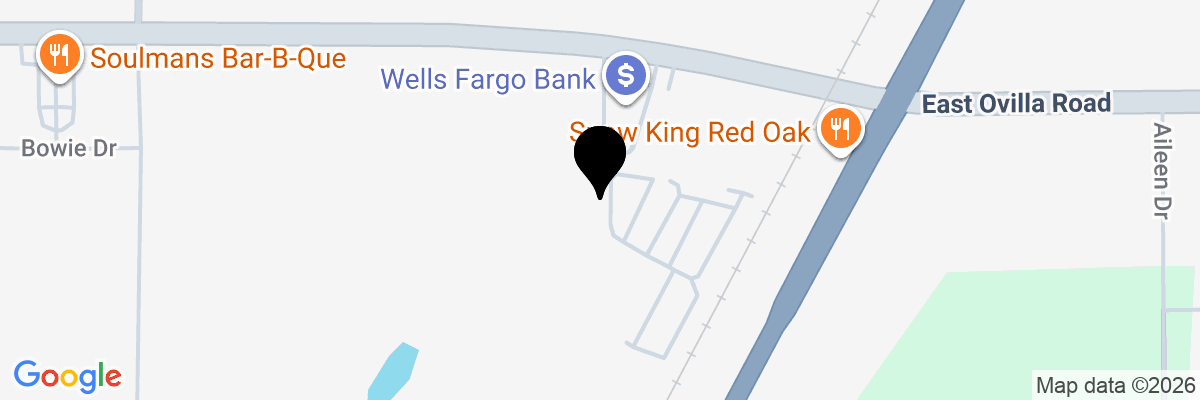 Map showing facility locations